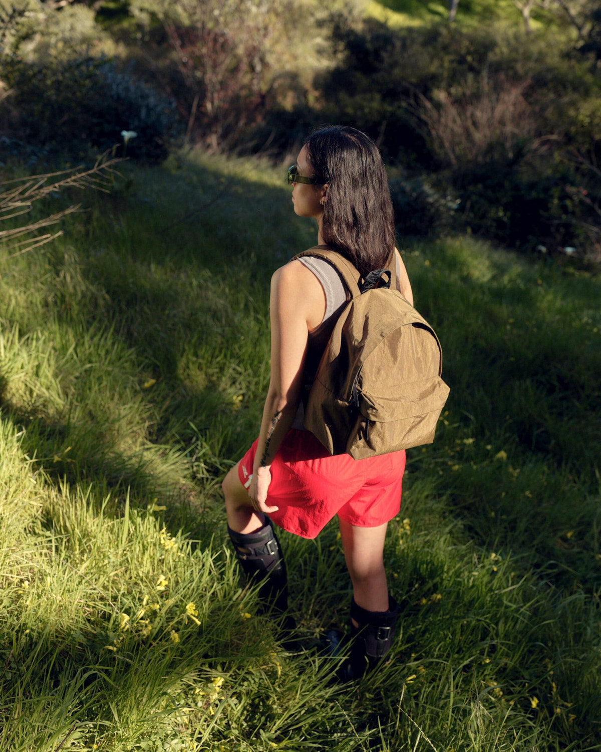 Medium Nylon Backpack Candy Apple | Baggu Signature