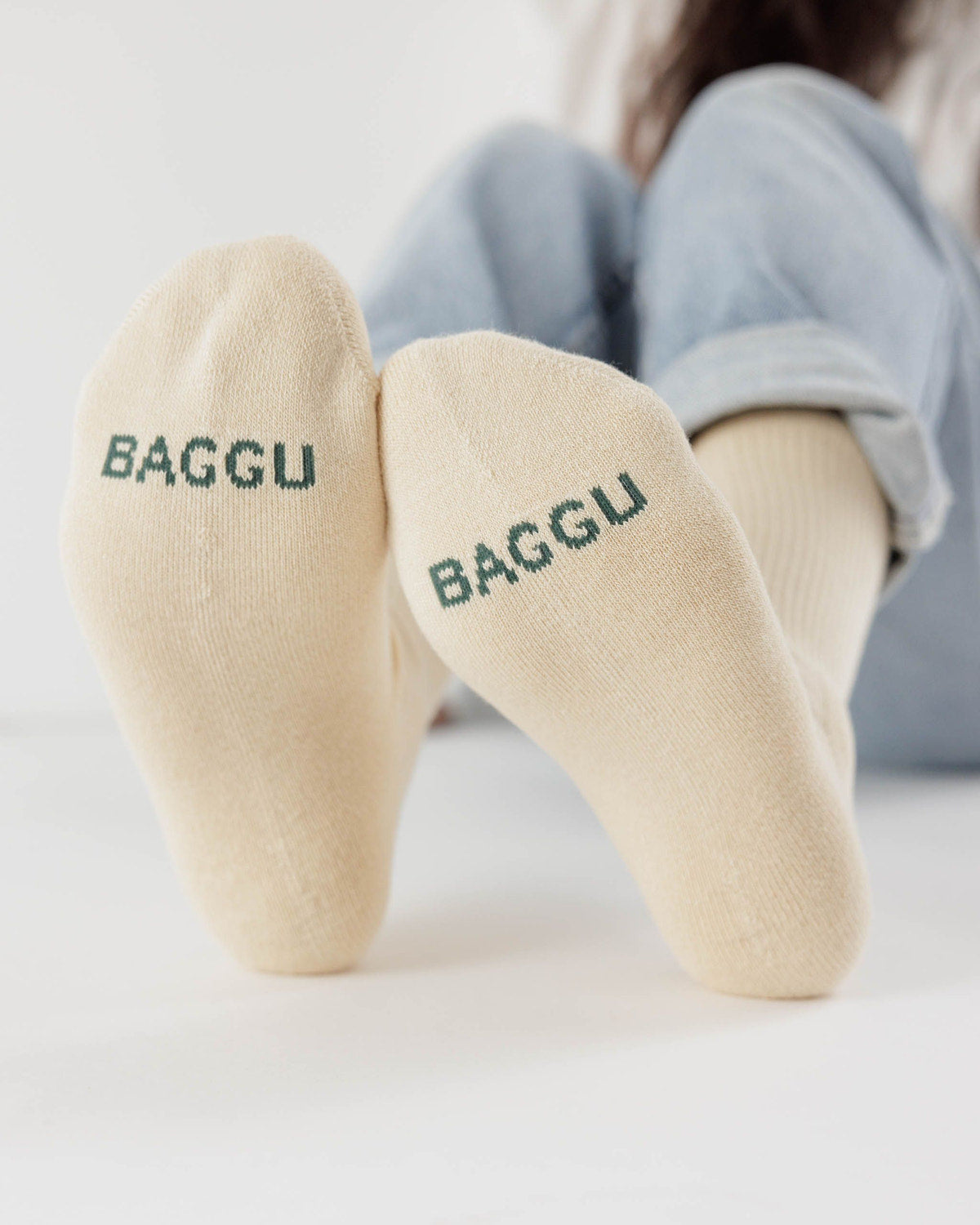 Ribbed Sock Ecru | Baggu Recommended
