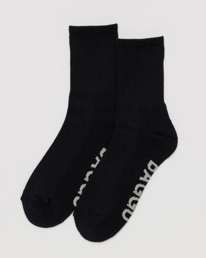 Ribbed Sock Black | Baggu Value