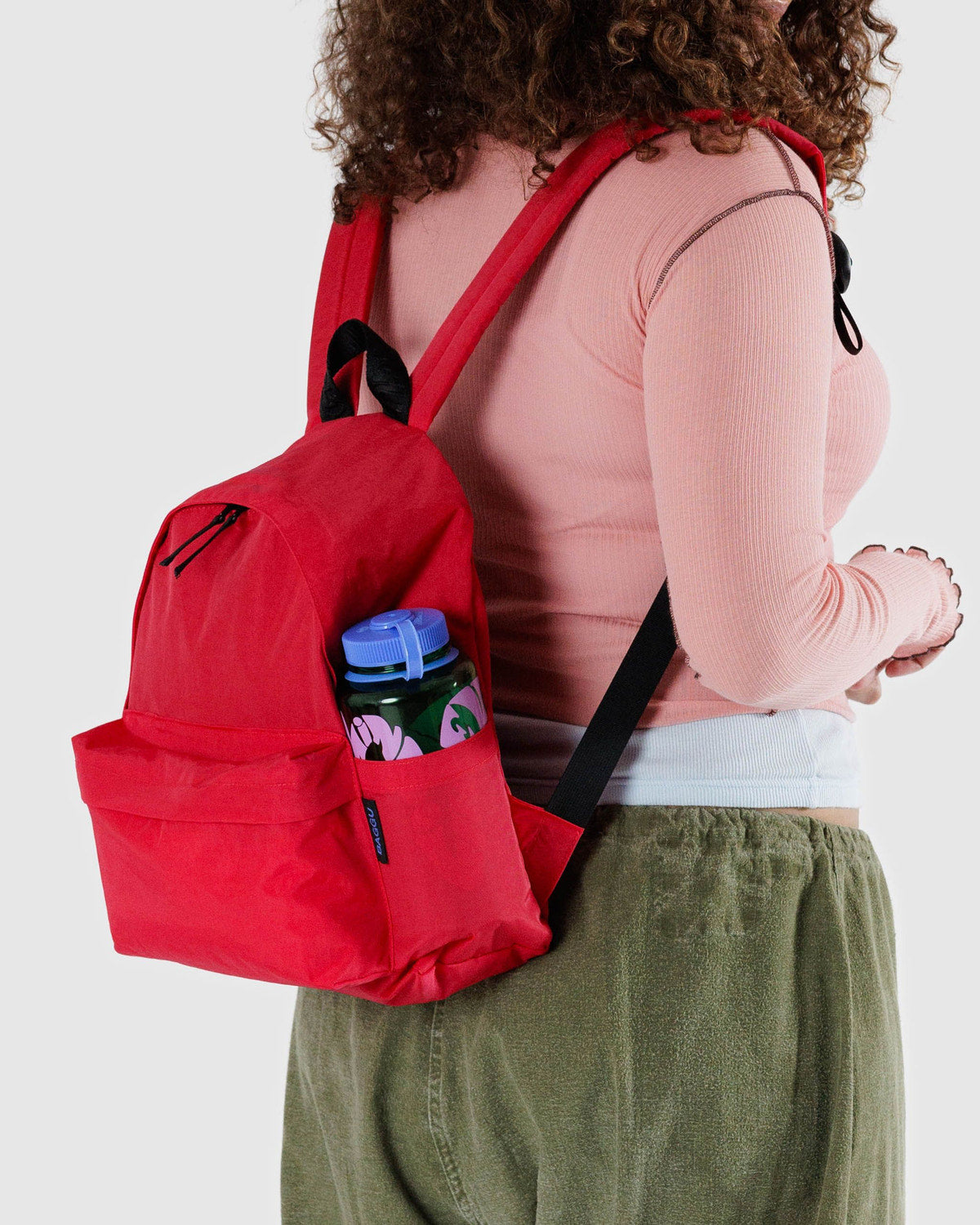 Medium Nylon Backpack Candy Apple | Baggu Signature