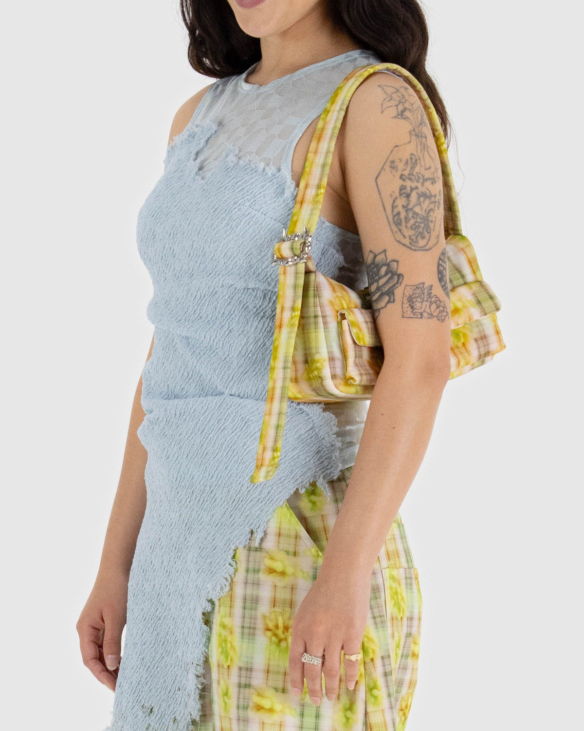 Cargo Shoulder Bag Boxer Plaid | Baggu Signature