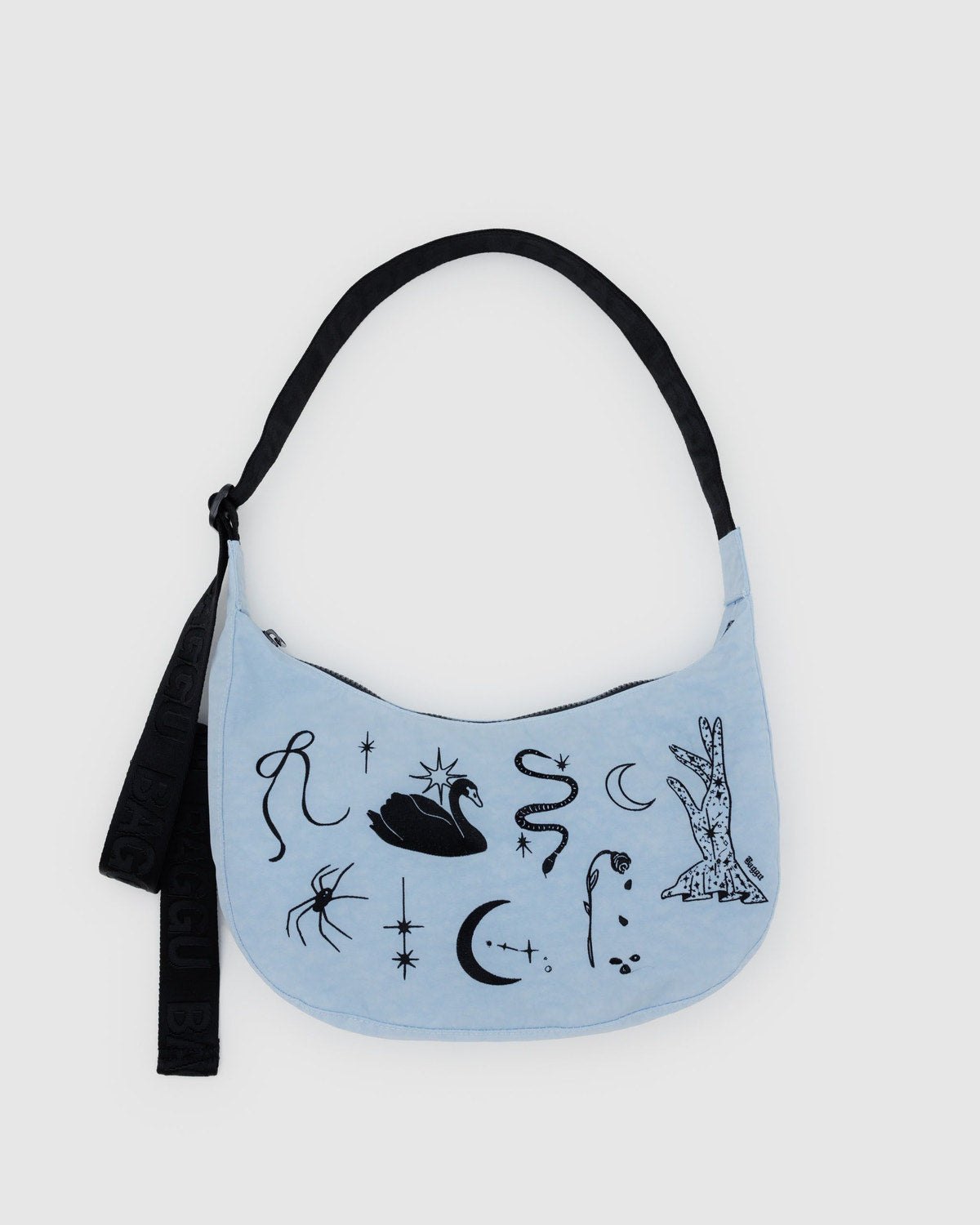Medium Nylon Crescent Bag Embroidered Ballet Icons | Baggu Everyday