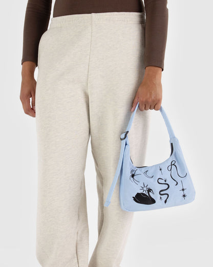 Mini Nylon Shoulder Bag  Embroidered Ballet Icons | Baggu Sale
