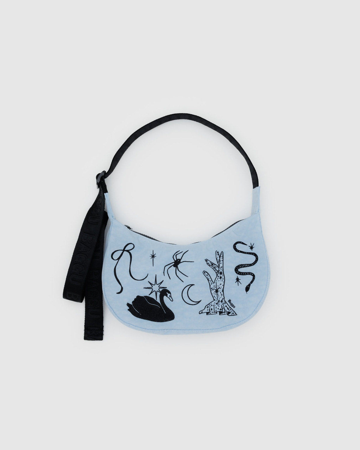 Small Nylon Crescent Bag Embroidered Ballet Icons | Baggu Classic