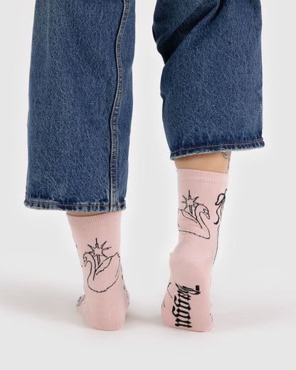 Crew Sock Ballet Icons | Baggu Latest