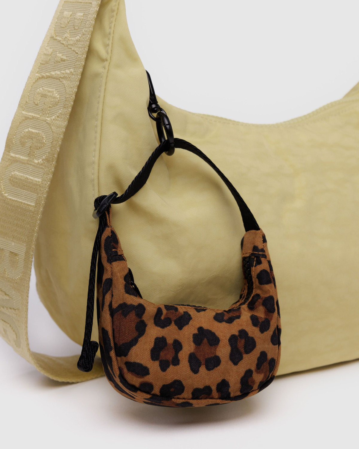 Crescent Bag Charm Leopard | Baggu Essential