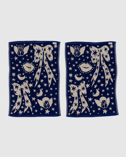 Hand Towel Set of 2 Cherub Bows | Baggu Essential