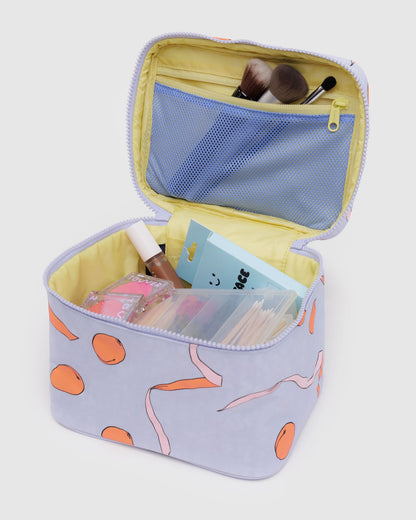 Large Cosmetic Case Apricots & Ribbons | Baggu Smart Buy