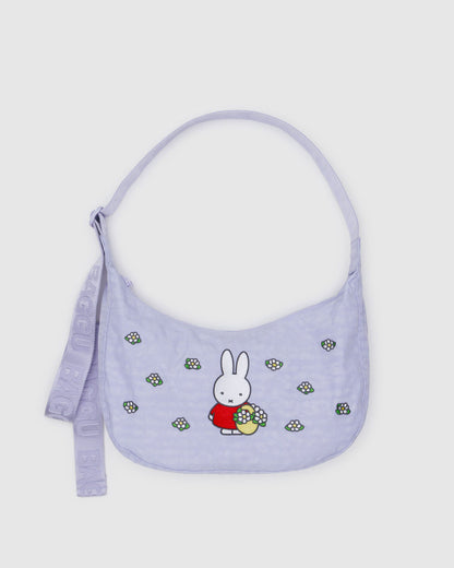 Medium Nylon Crescent Bag Embroidered Miffy | Baggu Top Pick