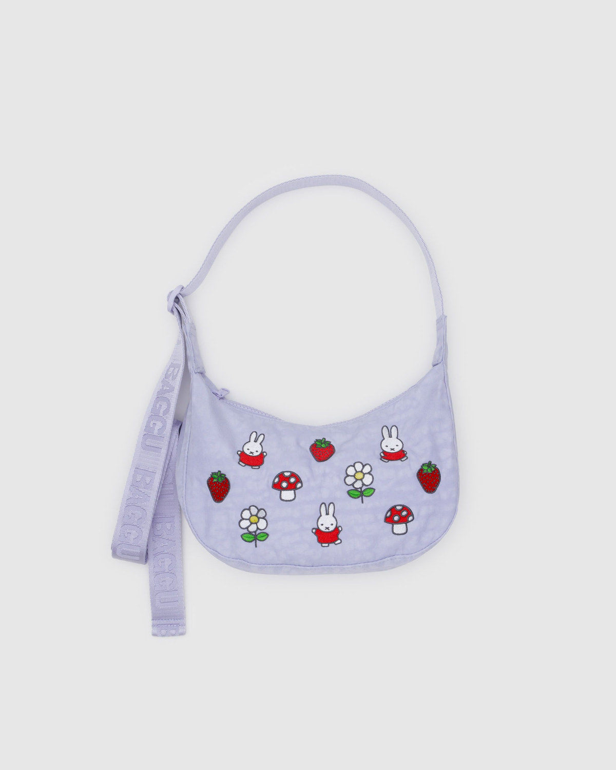 Small Nylon Crescent Bag Embroidered Miffy | Baggu Sale