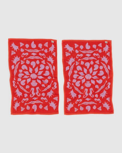 Hand Towel Set of 2 Sea Shells | Baggu Popular