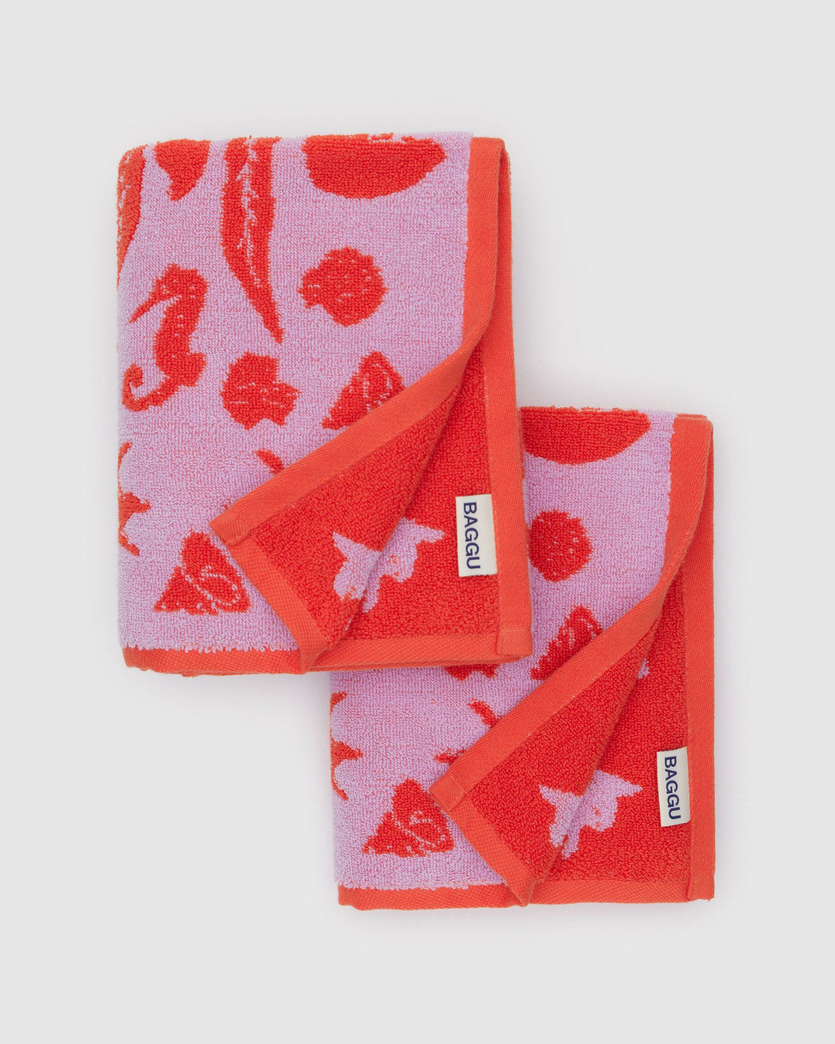 Hand Towel Set of 2 Sea Shells | Baggu Popular