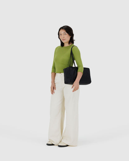 Medium Nylon Bowler Bag Black | Baggu Great Value