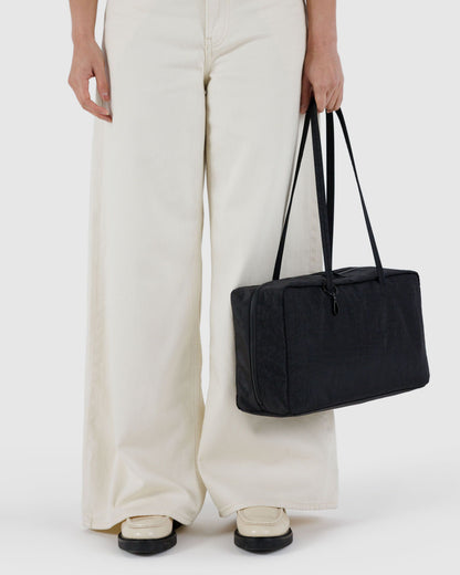 Medium Nylon Bowler Bag Black | Baggu Great Value