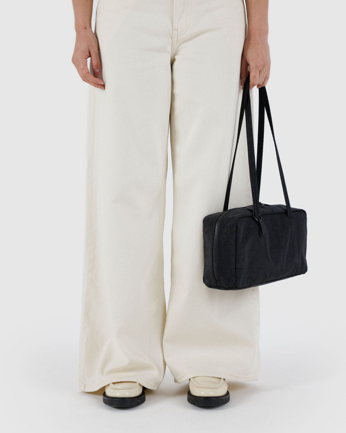 Nylon Bowler Bag Black | Baggu Premium