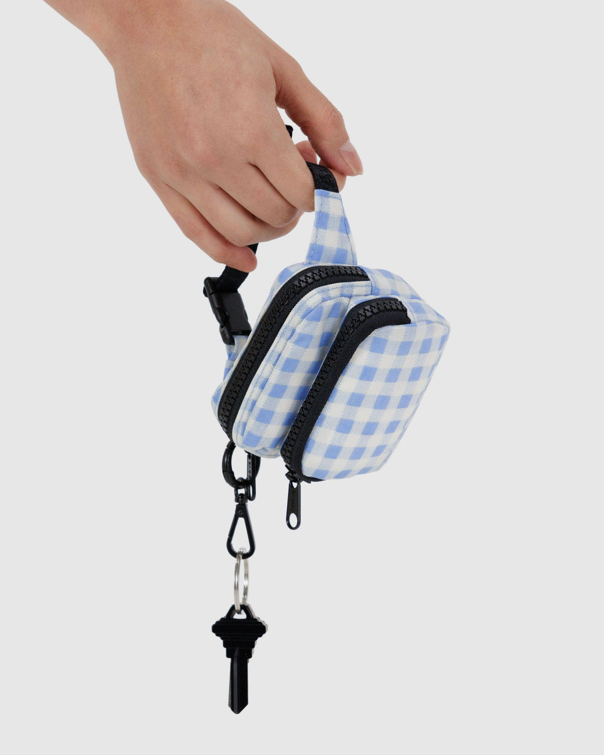 Fanny Pack Charm Light Blue Gingham | Baggu Quality
