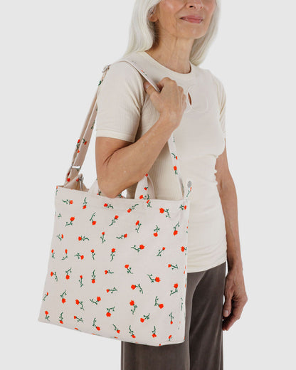 Horizontal Zip Duck Bag Painted Wildflower | Baggu Special Offer