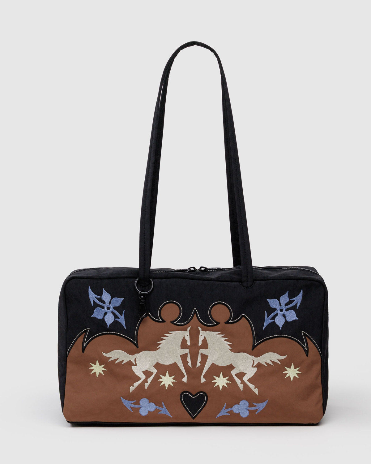 Medium Nylon Bowler Bag Western Appliqué | Baggu Popular