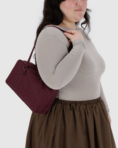 Nylon Bowler Bag Mahogany | Baggu Trusted