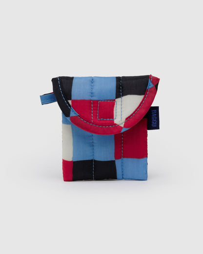 Puffy Earbuds Case Painted Check | Baggu Classic