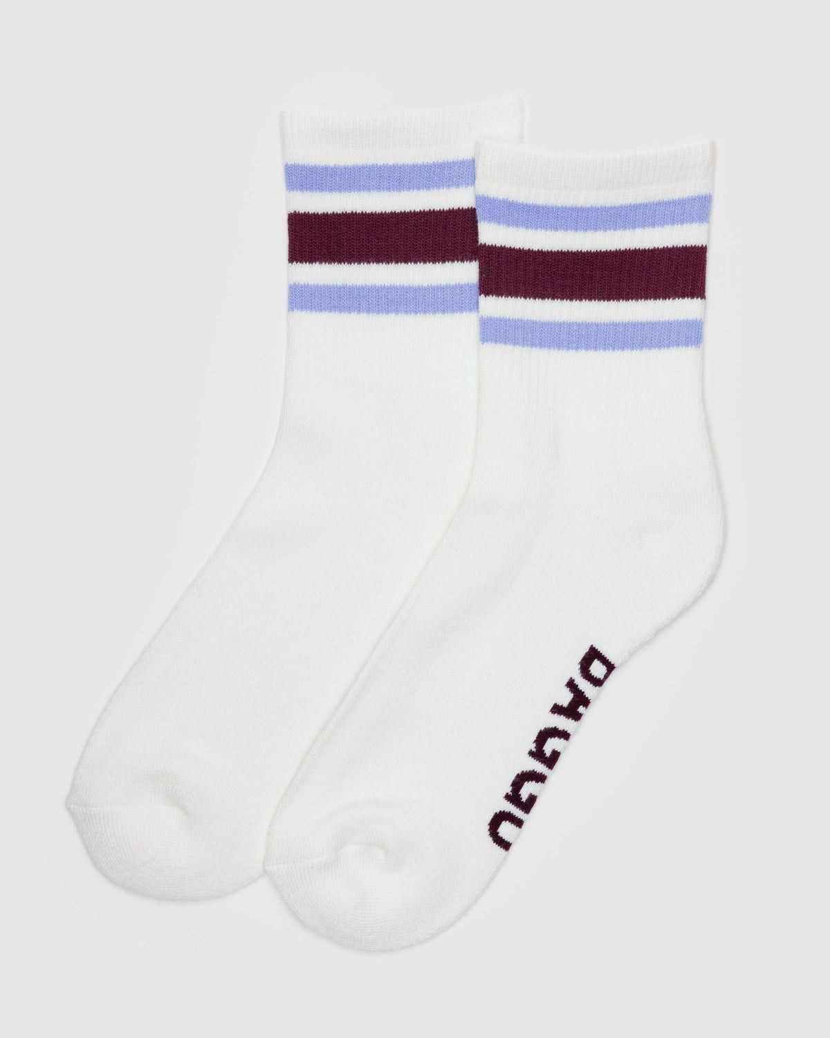 Ribbed Sock Ivory Stripe | Baggu Customer Favorite