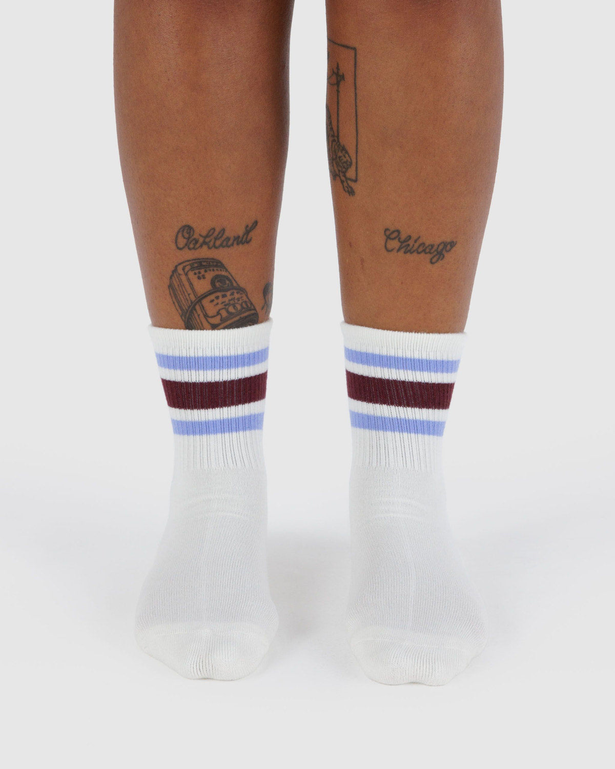 Ribbed Sock Ivory Stripe | Baggu Customer Favorite
