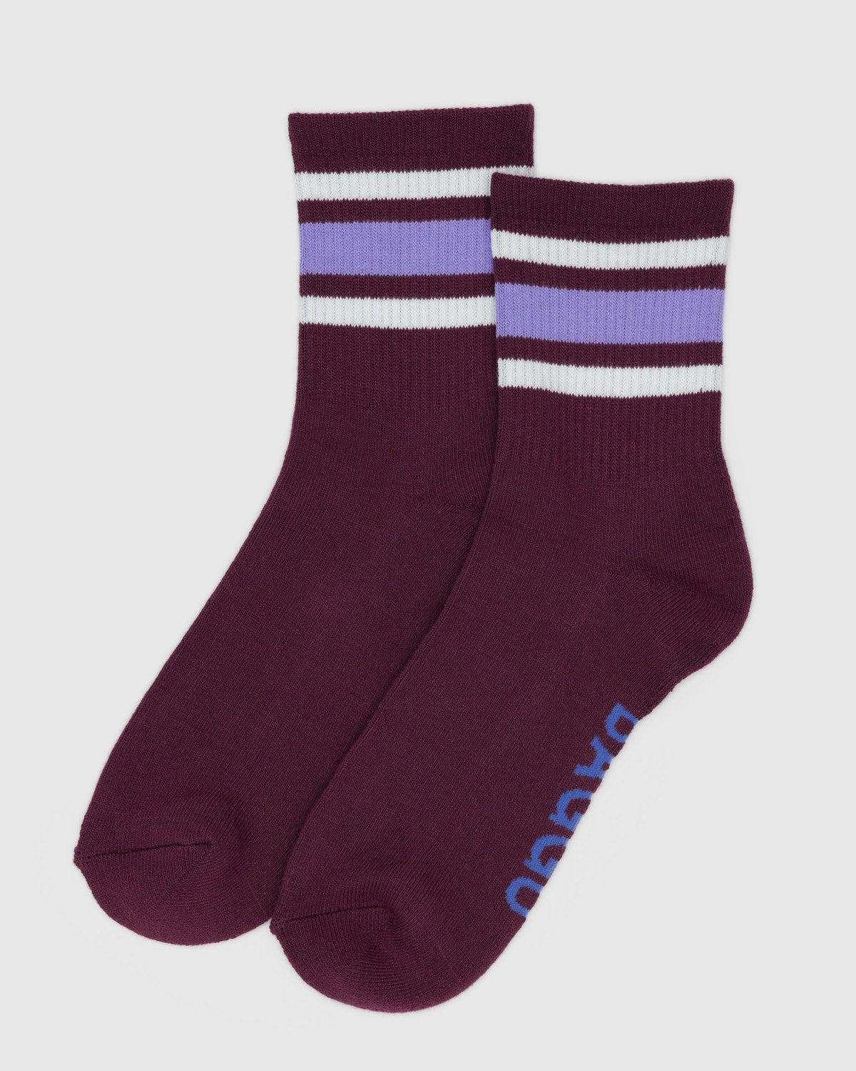 Ribbed Sock Mahogany Stripe | Baggu New