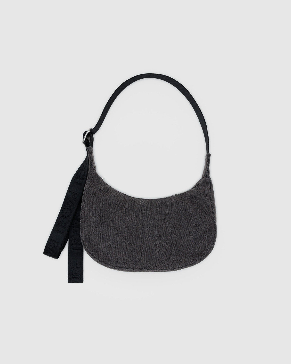 Small Denim Crescent Bag Washed Black Denim | Baggu Discount