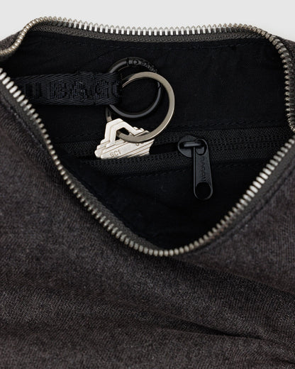 Small Denim Crescent Bag Washed Black Denim | Baggu Discount