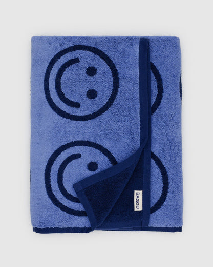 Bath Towel Happy Blue | Baggu Latest
