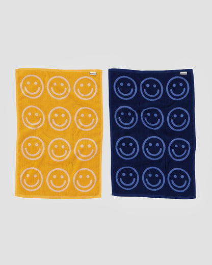 Hand Towel Set of 2 Happy Blue Marigold | Baggu Latest