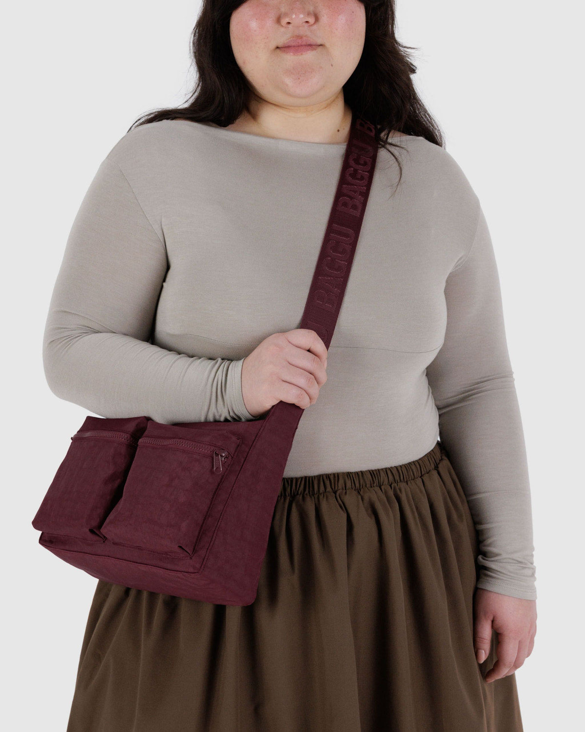 Medium Cargo Crossbody Mahogany | Baggu Exclusive