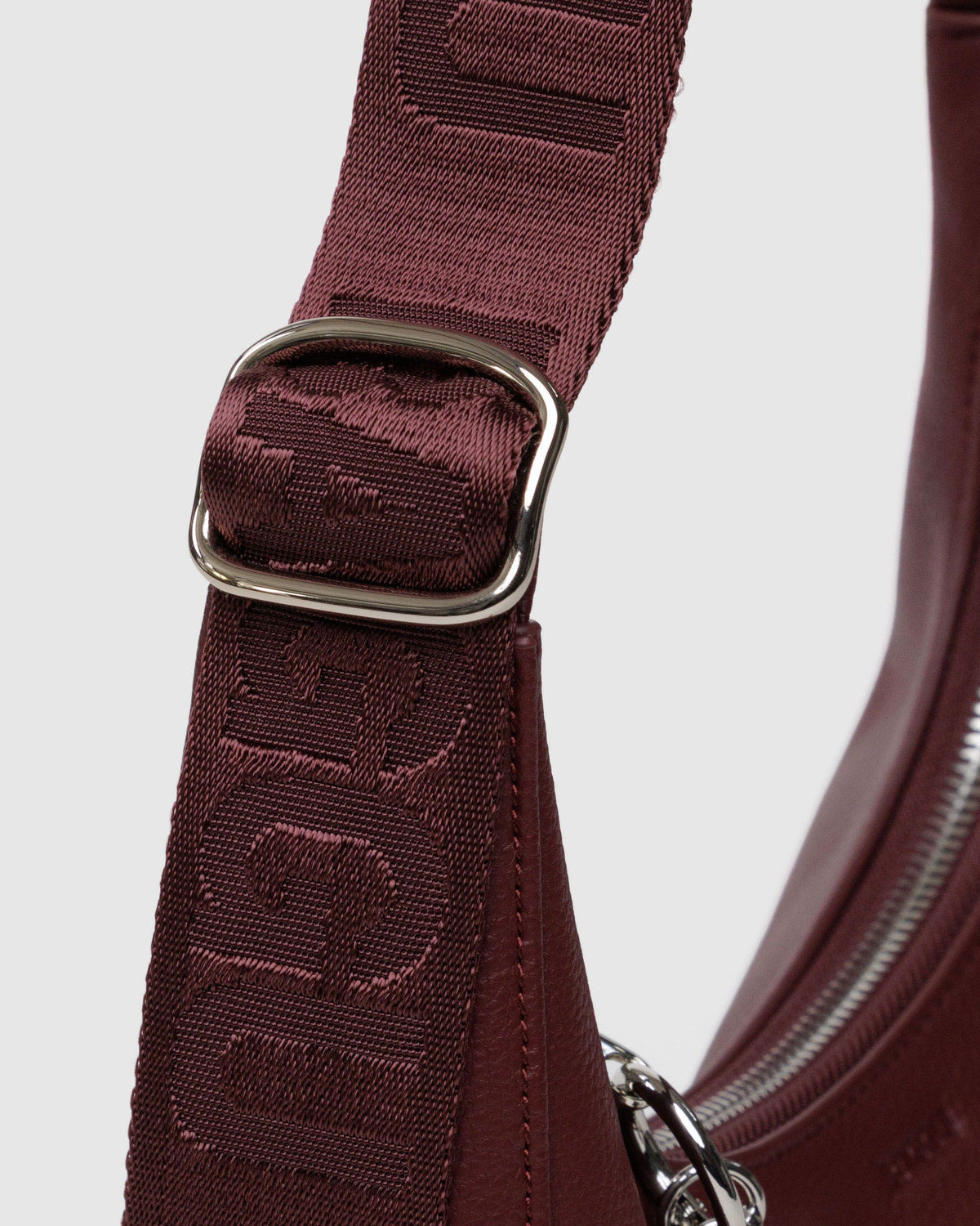 Small Recycled Leather Crescent Bag Mahogany | Baggu Discount