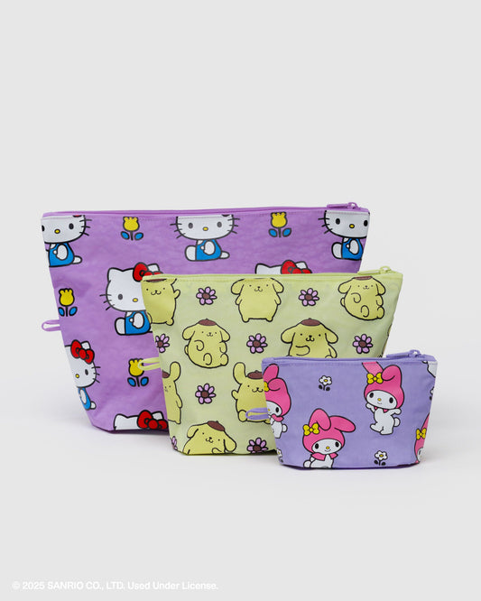 Go Pouch Set Hello Kitty and Friends Florals | Baggu Smart Buy