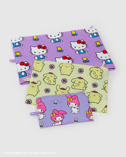 Go Pouch Set Hello Kitty and Friends Florals | Baggu Smart Buy