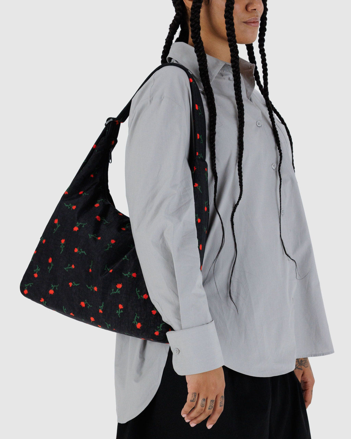 Nylon Shoulder Bag Painted Wildflower | Baggu Sale