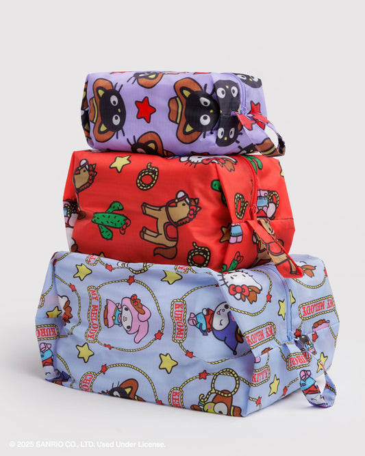 3D Zip Set Hello Kitty & Friends Western | Baggu Exclusive