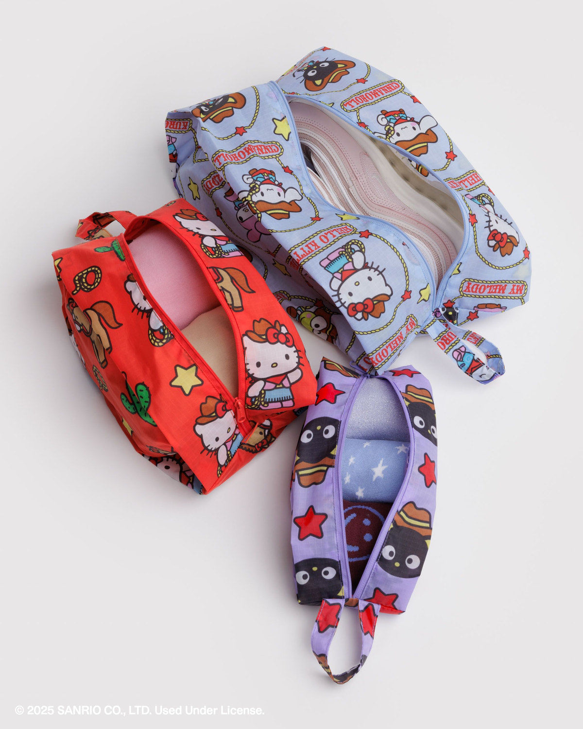 3D Zip Set Hello Kitty & Friends Western | Baggu Exclusive