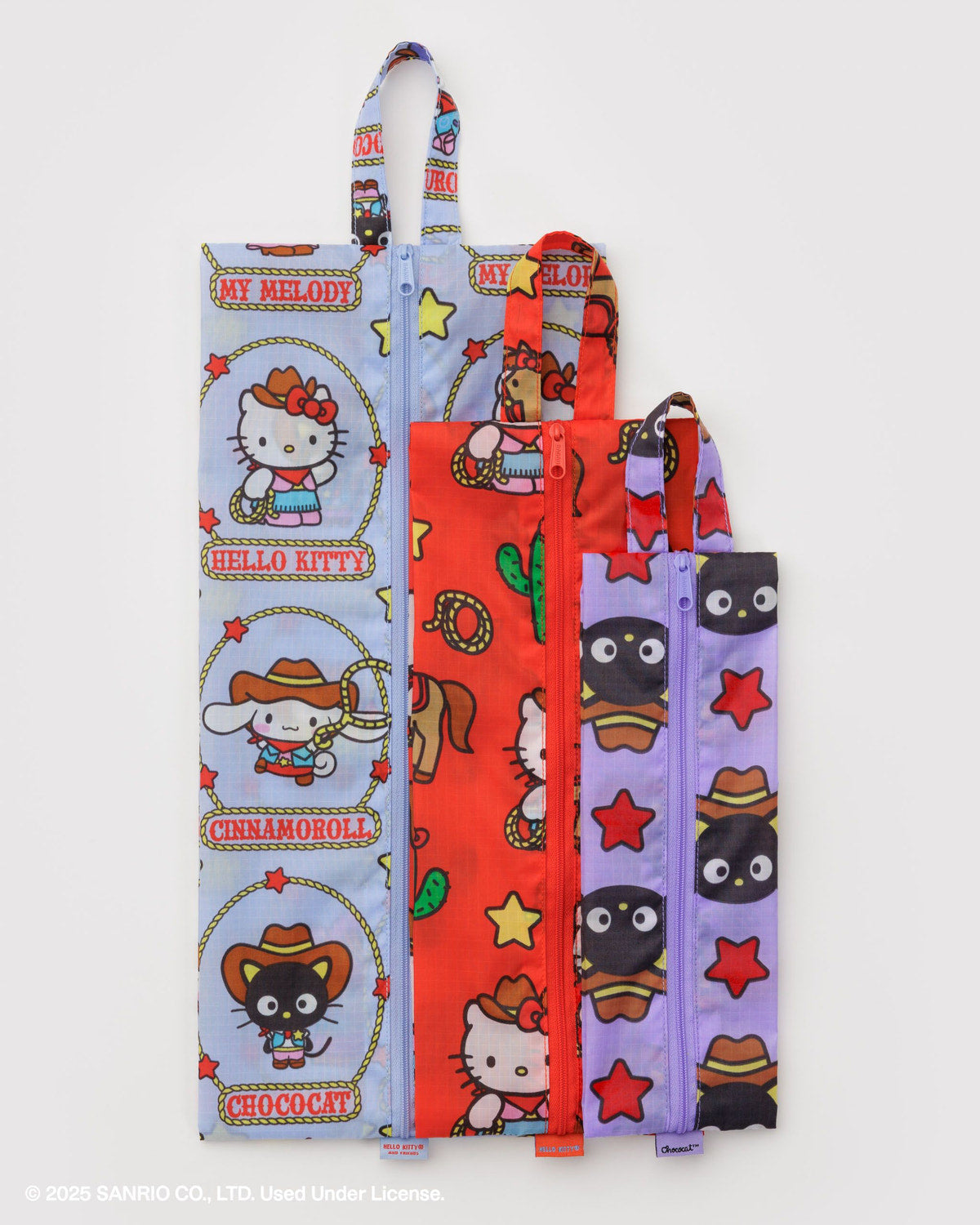 3D Zip Set Hello Kitty & Friends Western | Baggu Exclusive