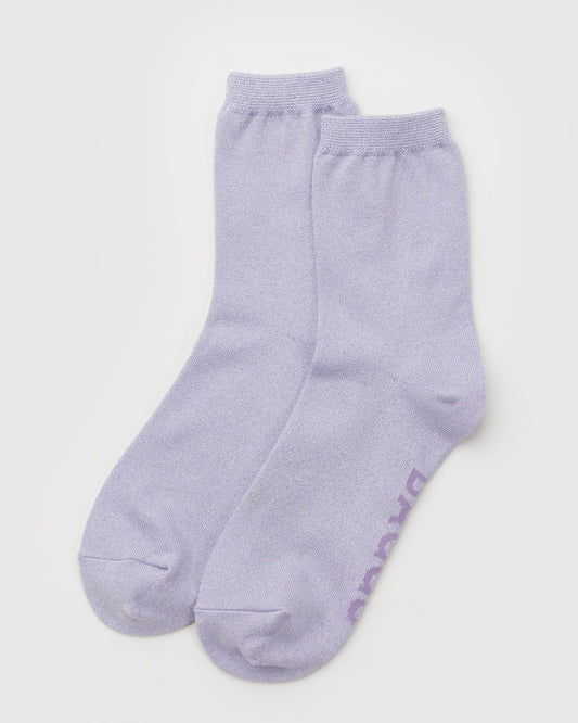 Crew Sock Lilac Metallic | Baggu Classic