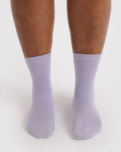 Crew Sock Lilac Metallic | Baggu Classic