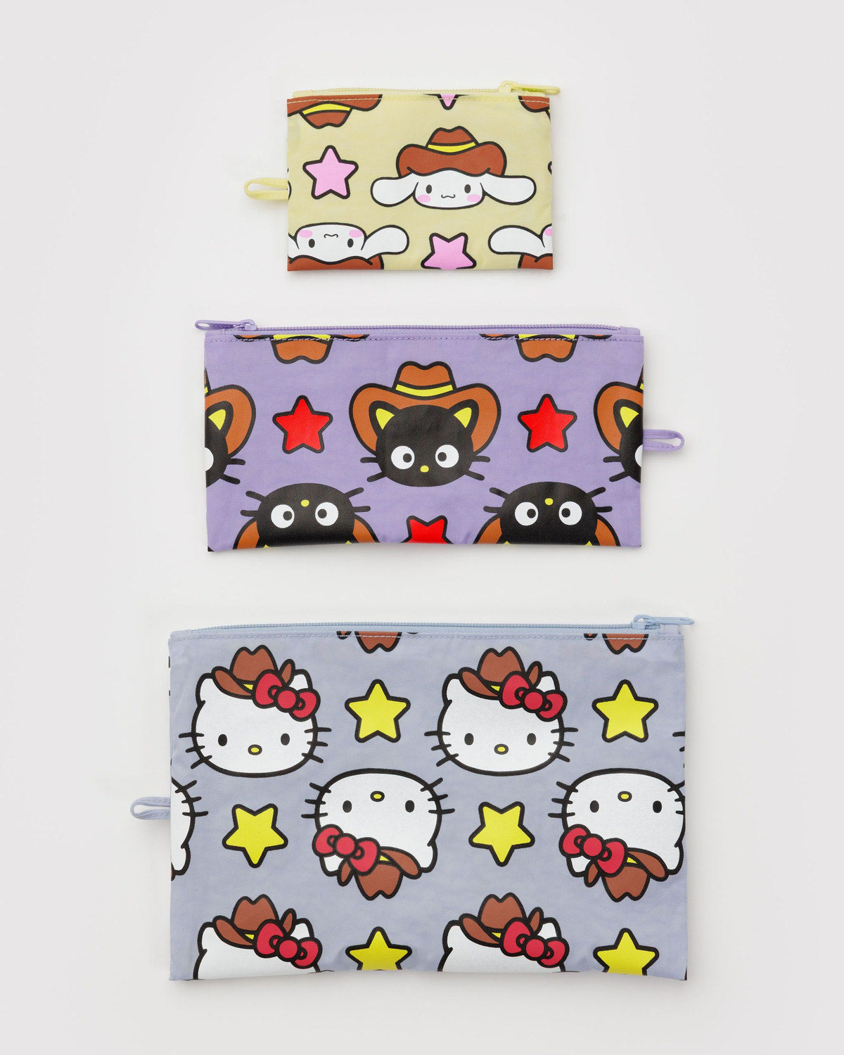 Flat Pouch Set Hello Kitty & Friends Western | Baggu Featured