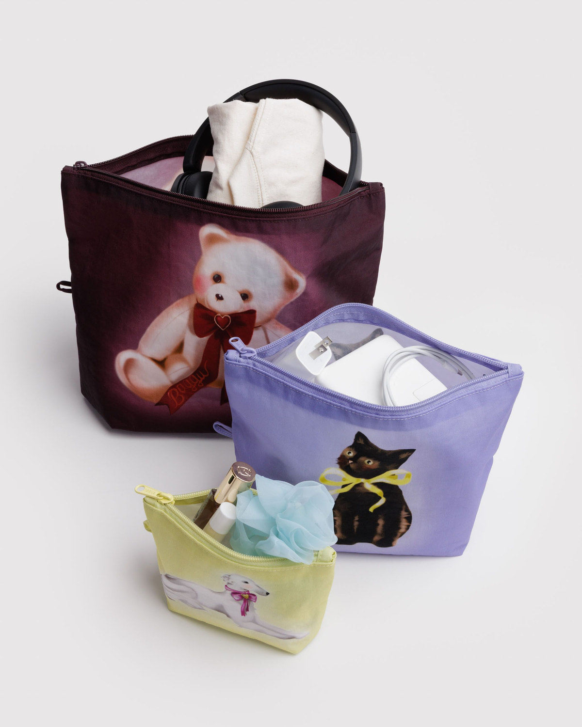 Go Pouch Set Fancy Animals | Baggu Featured