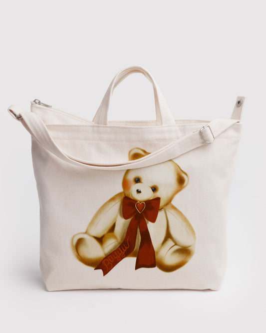 Horizontal Zip Duck Bag Teddy Bear | Baggu New