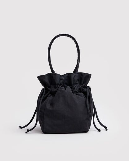 Nylon Drawstring Bag Black | Baggu Trusted