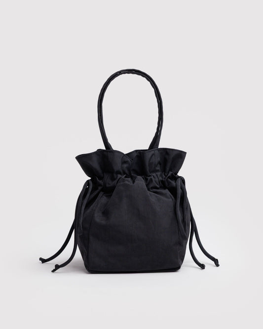 Nylon Drawstring Bag Black | Baggu Trusted