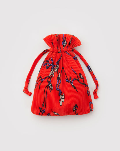 Pleated Baggu Red Snapdragon | Baggu Discount