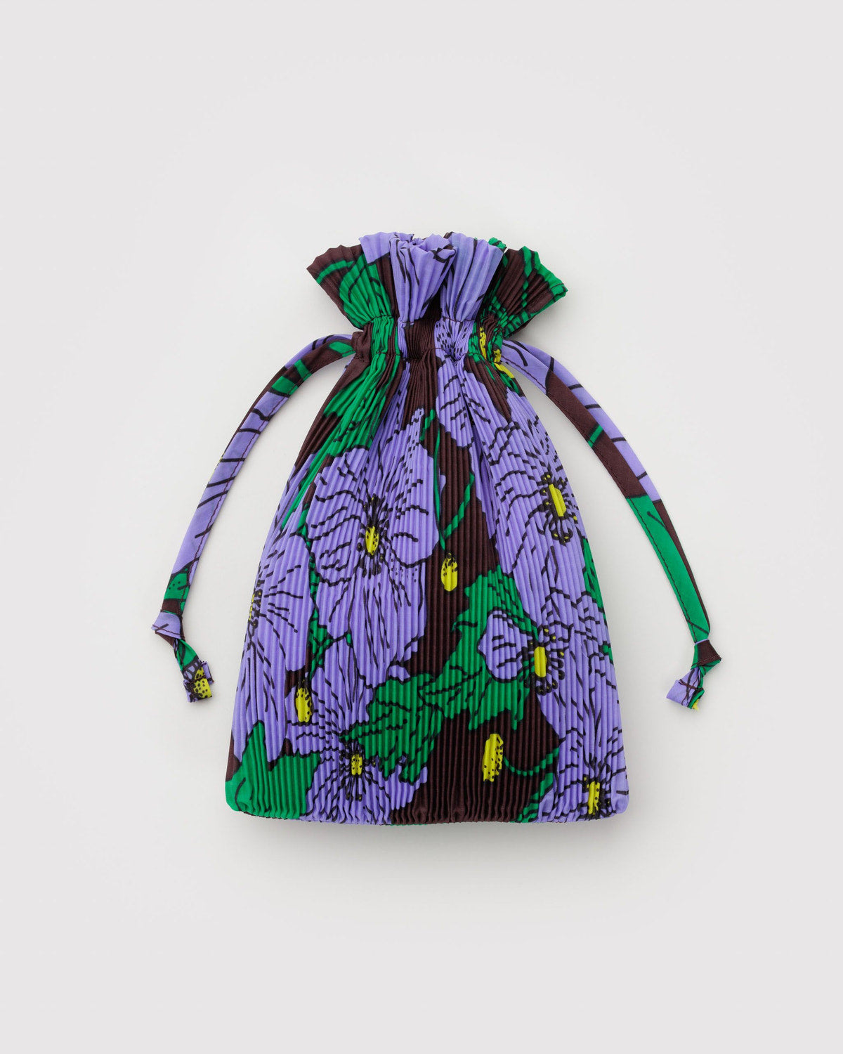 Pleated Baggu Maroon Poppy | Baggu Classic