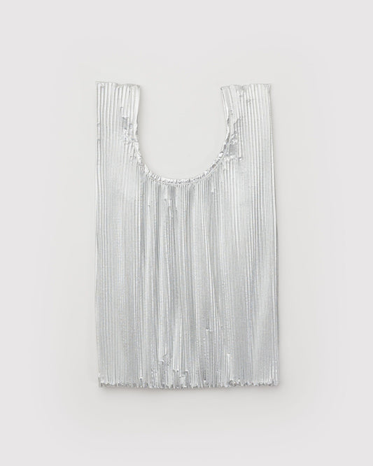 Pleated Baggu Chrome Metallic | Baggu Quality