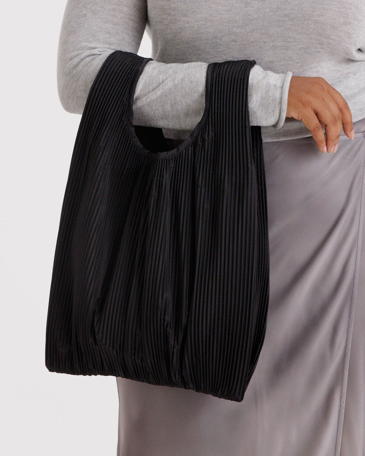 Pleated Baggu Black | Baggu Discount